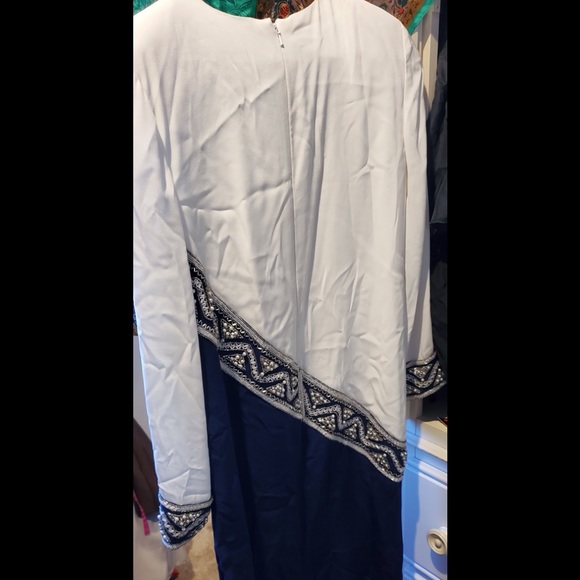 NWT Vintage BOB MACKIE Evening vintage evening dress beaded 10 two tone - Picture 3 of 9